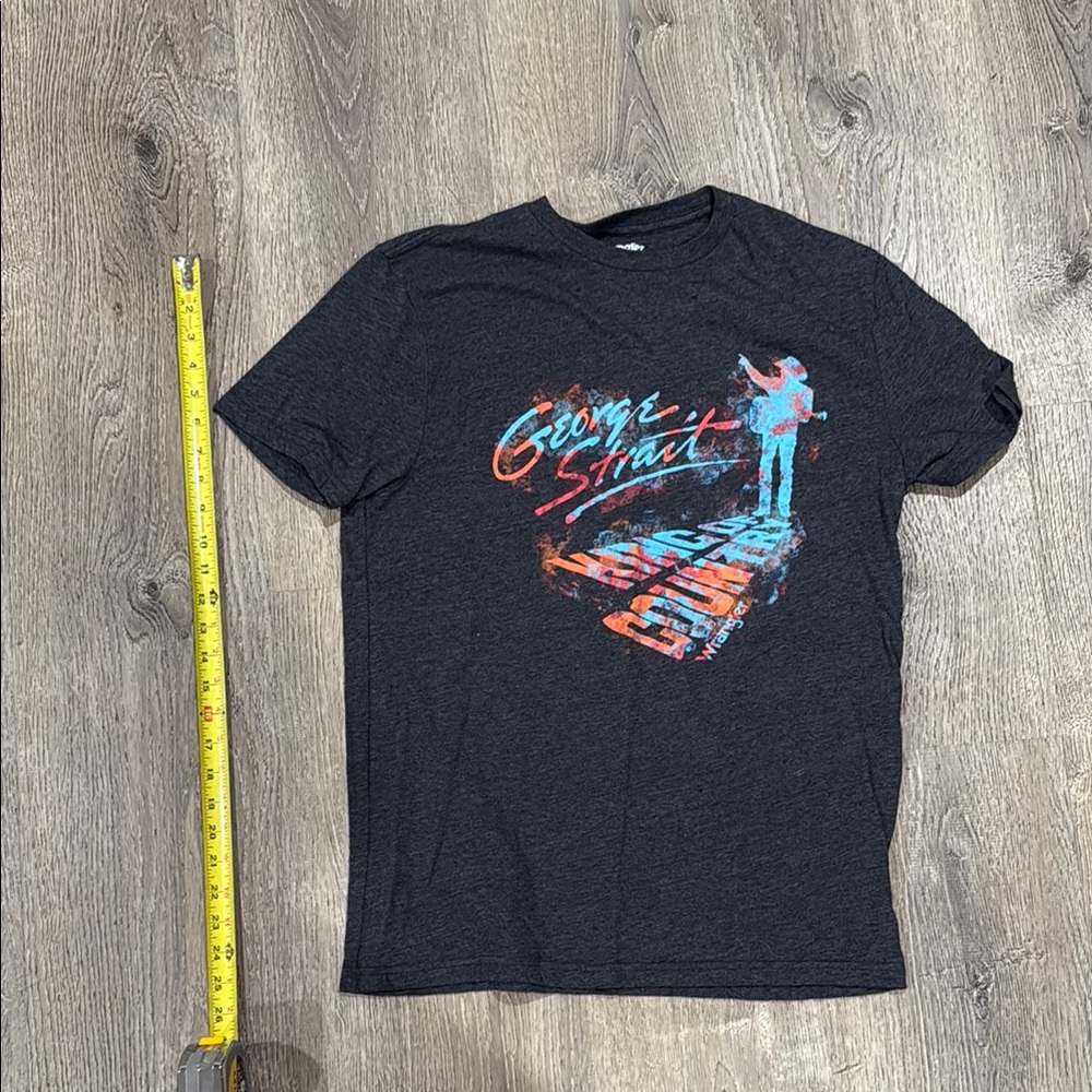 George Strait Men's T-Shirt - Black Wrangler